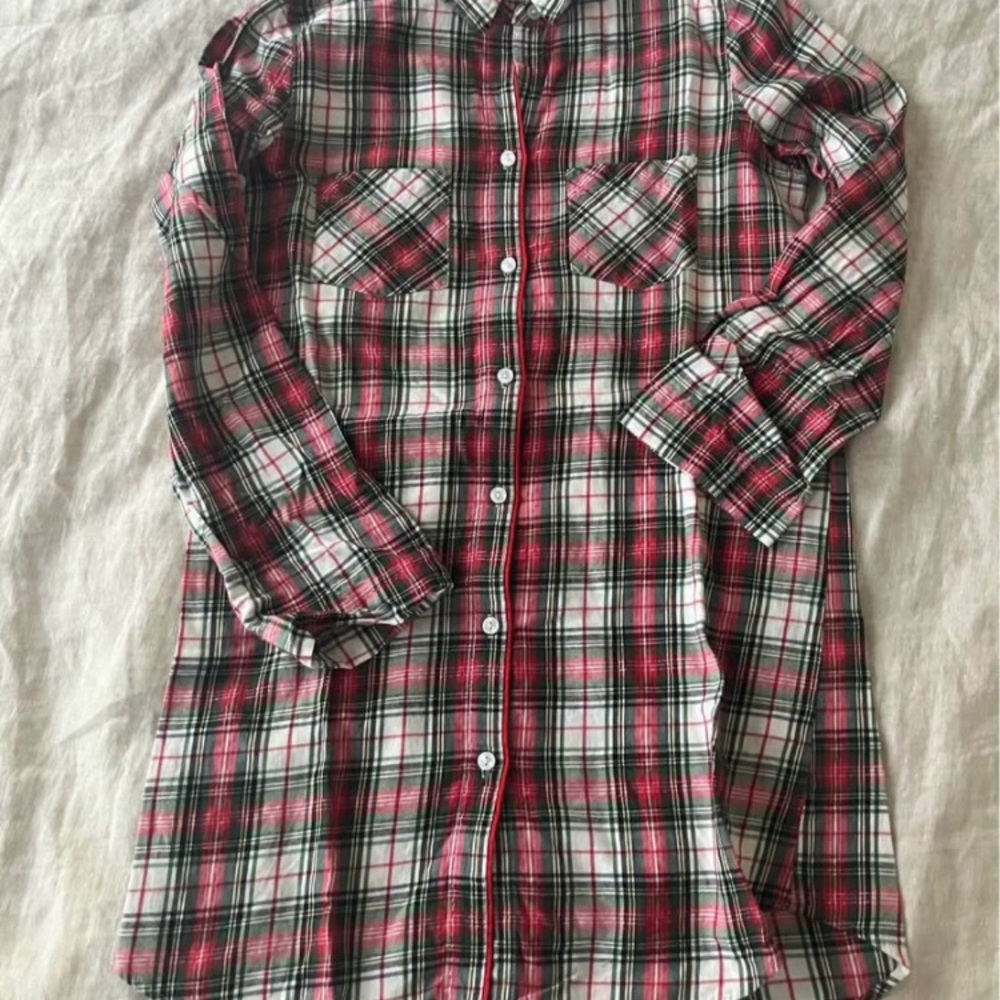 Victoria's Secret Plaid Sleep Shirt